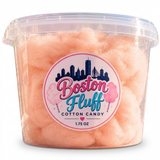 Boston Fluff mimosa cotton candy in a clear 1.75 oz tub